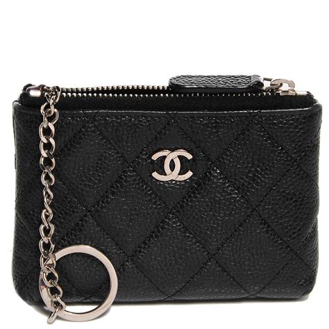chanel black key pouch